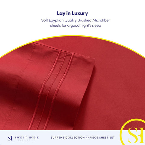 Sweet Home Collection sheets are machine washable for simple upkeep at home