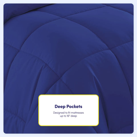 Sweet Home Collection pillowcases set provides soft, durable protection for pillows.
