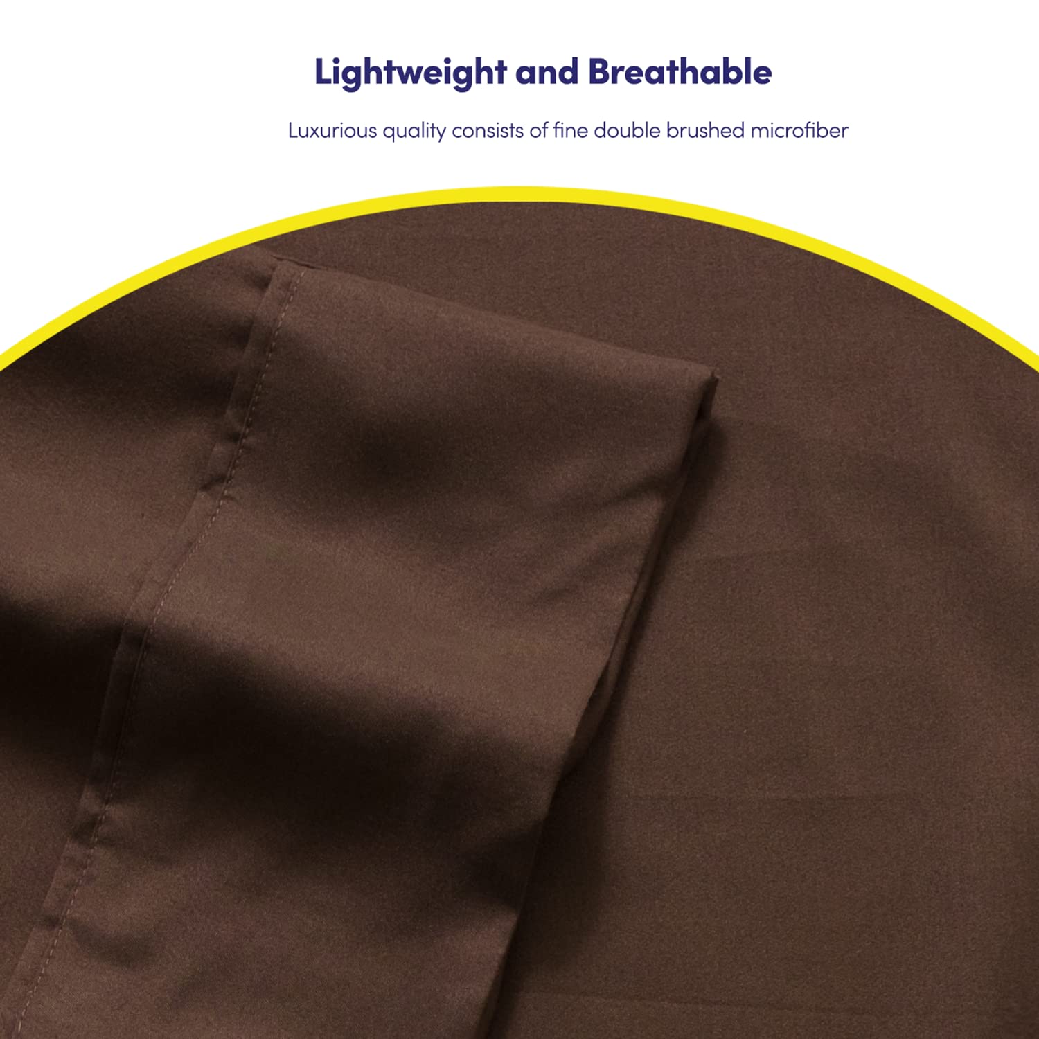 Pillowcases included with the set displayed on a bed.