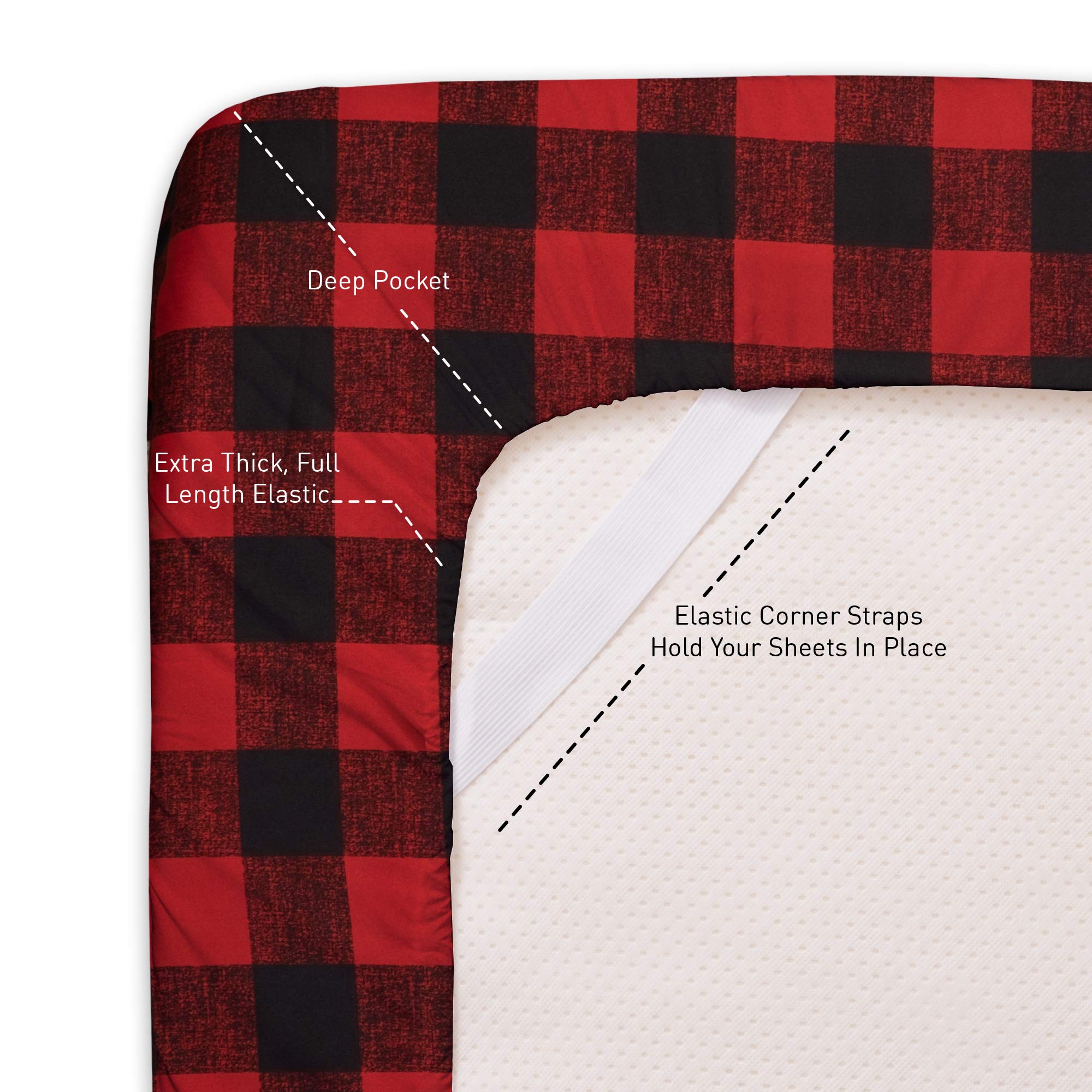 Sweet Home Collection queen sheets in 40 color options to match any decor.