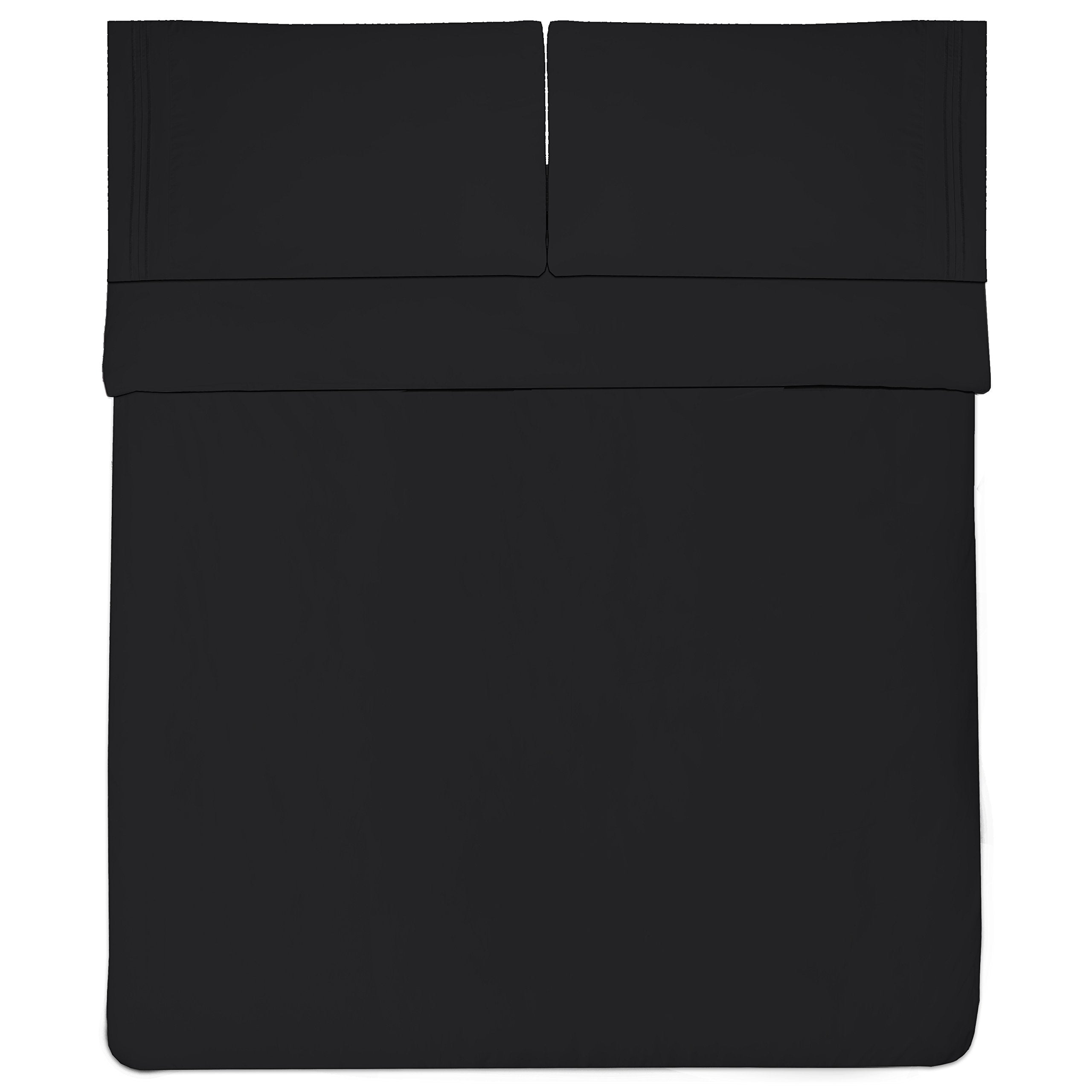 Sweet Home Collection queen sheets with built-in elastic corners for secure fit on bed