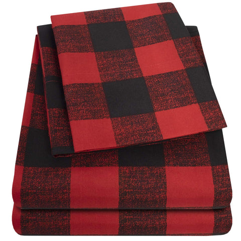 Sweet Home Collection queen sheets with built-in elastic corners stay securely in place.