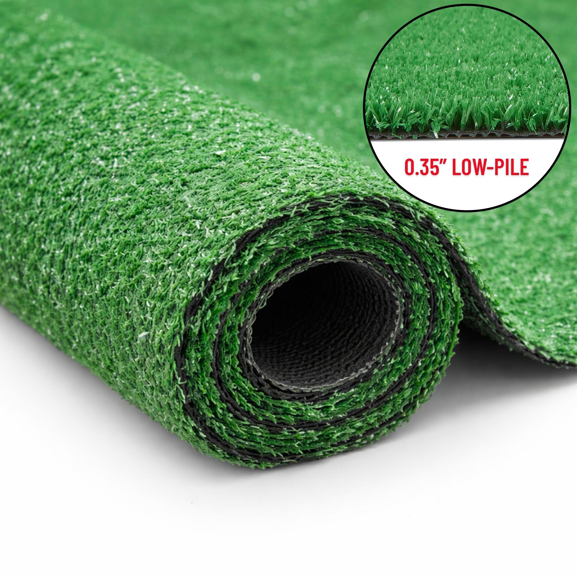 Sweet Home Stores grass runner with drainage holes for outdoor use.