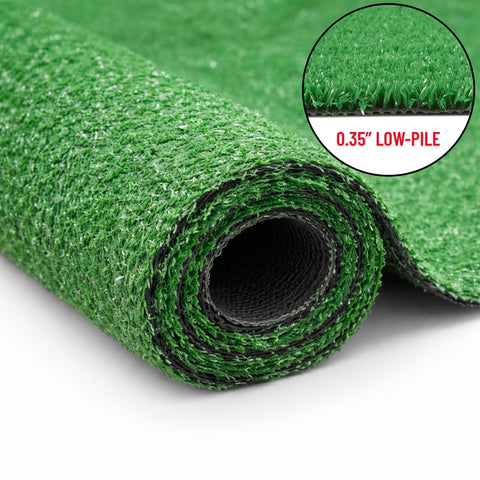 Sweet Home Stores grass runner with drainage holes for outdoor use.