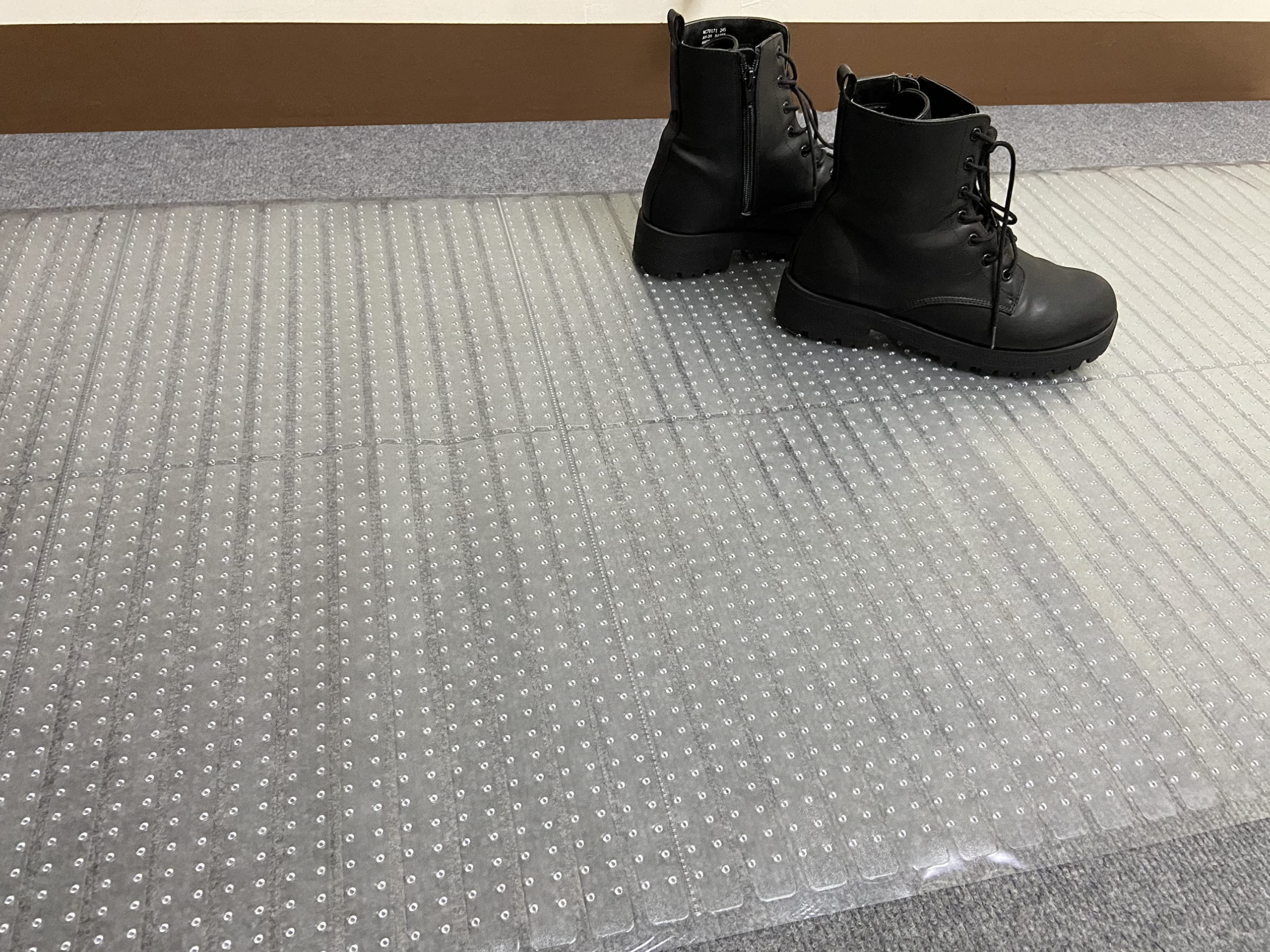 Sweet Home Stores durable flexible vinyl lays flat for protection without stiffness.