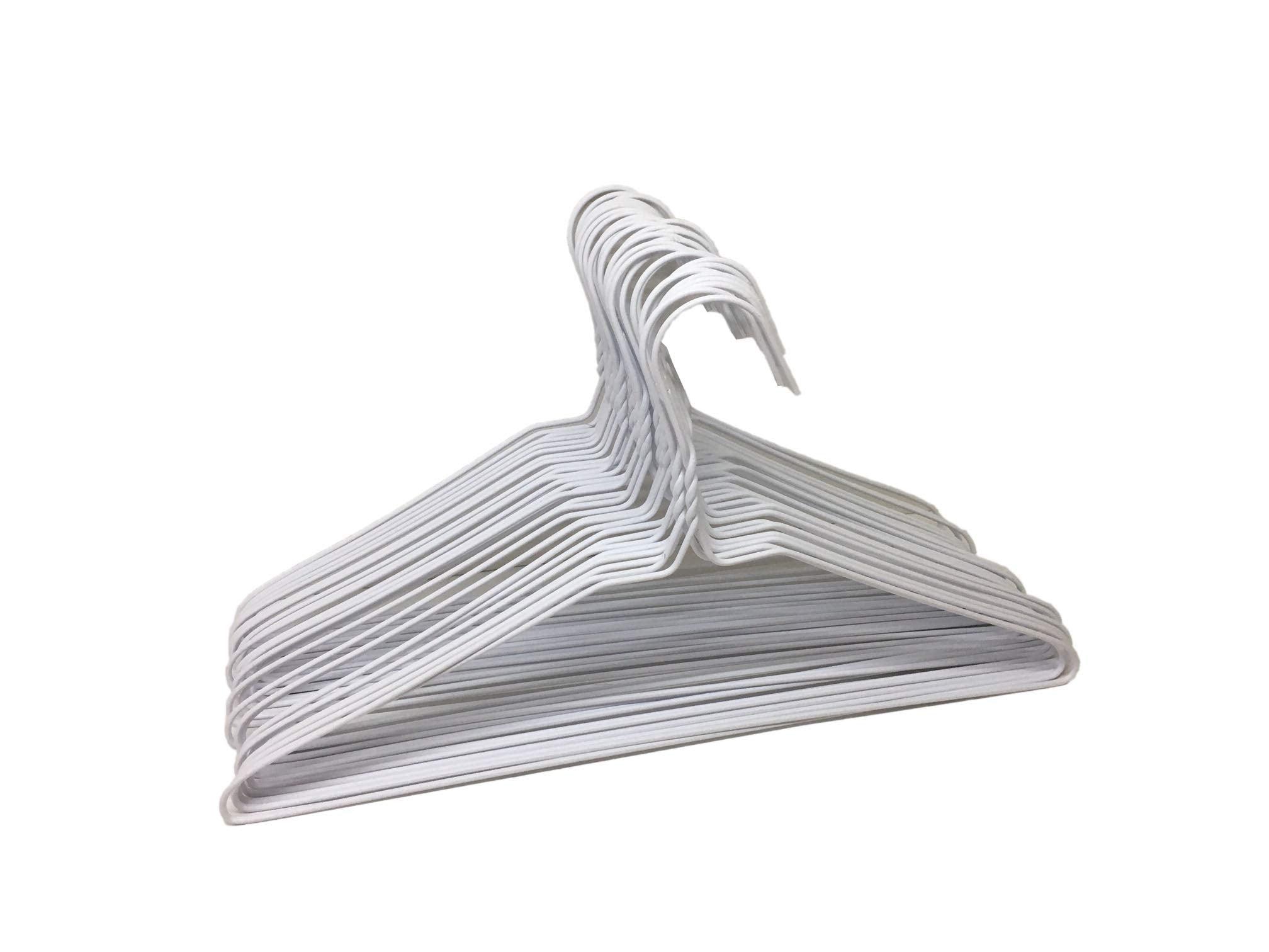 Sweet Online Deal 30-pack wire hangers with white coating resist rust and last longer.