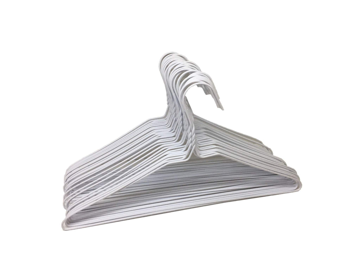 Sweet Online Deal 30-pack wire hangers with white coating resist rust and last longer.