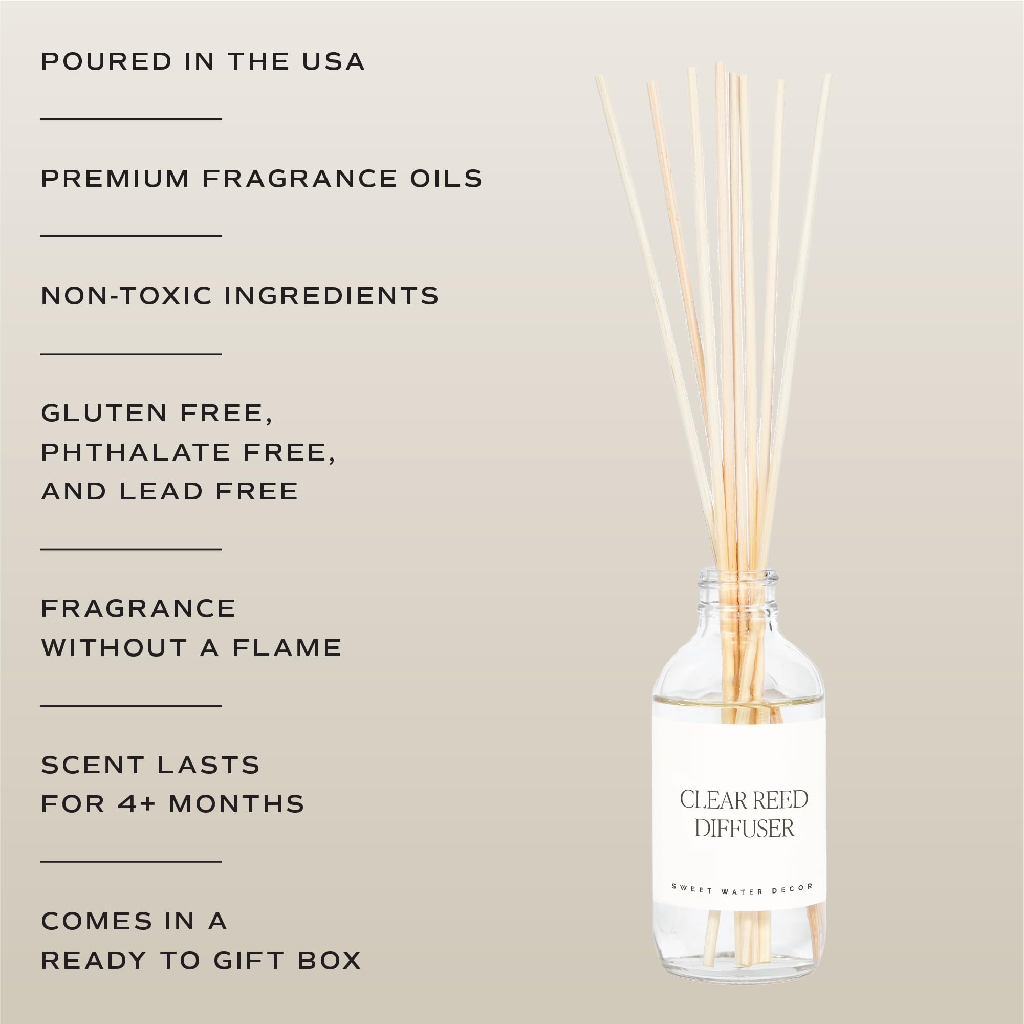Sweet Water Decor Calm and Comfort eucalyptus scent detail evokes refreshing air