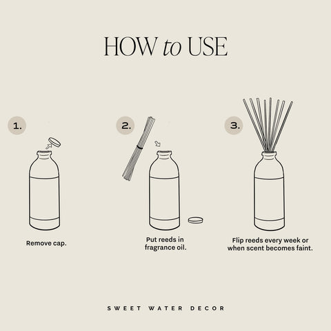 Sweet Water Decor bathroom diffuser complements a spa-like atmosphere