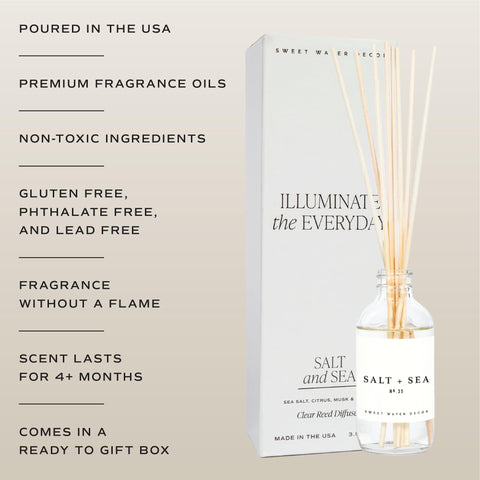 Sweet Water Decor sea-salt-citrus-musk-amber scents evoke coastal mood