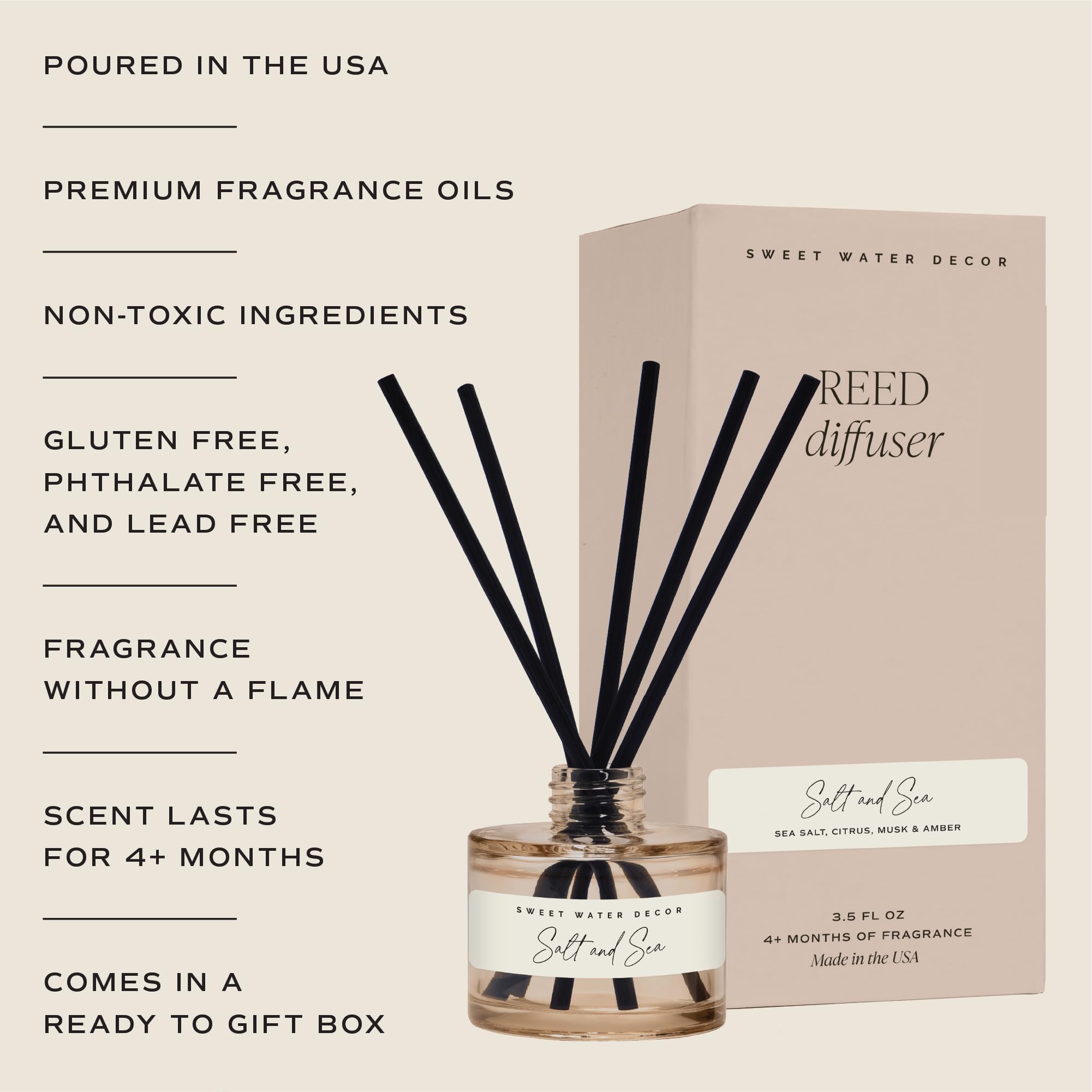 Sweet Water Diffuser placed in a bathroom for subtle, spa-like scent.