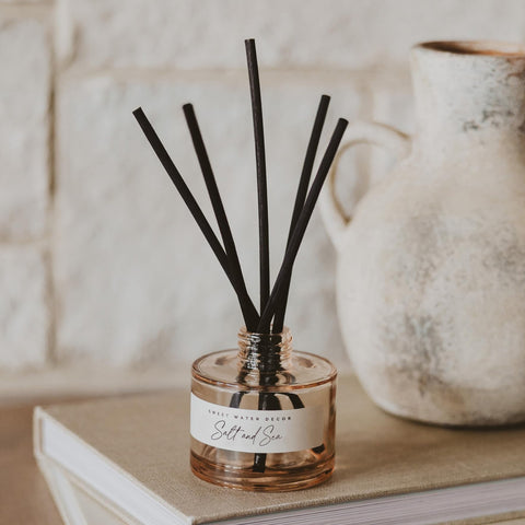 Sweet Water Decor diffuser cap and label highlighting citrus brightness.