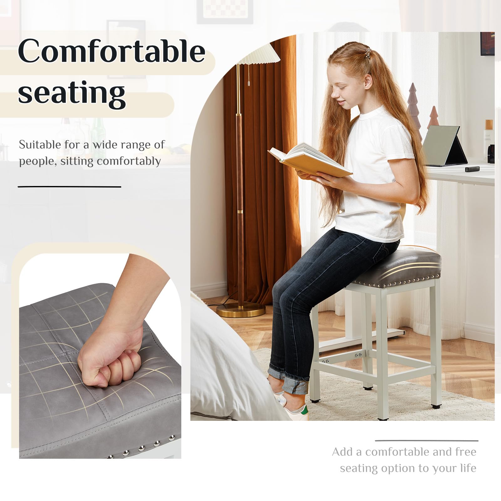 Sweetcrispy cushion close-up shows soft high-density foam for lasting comfort