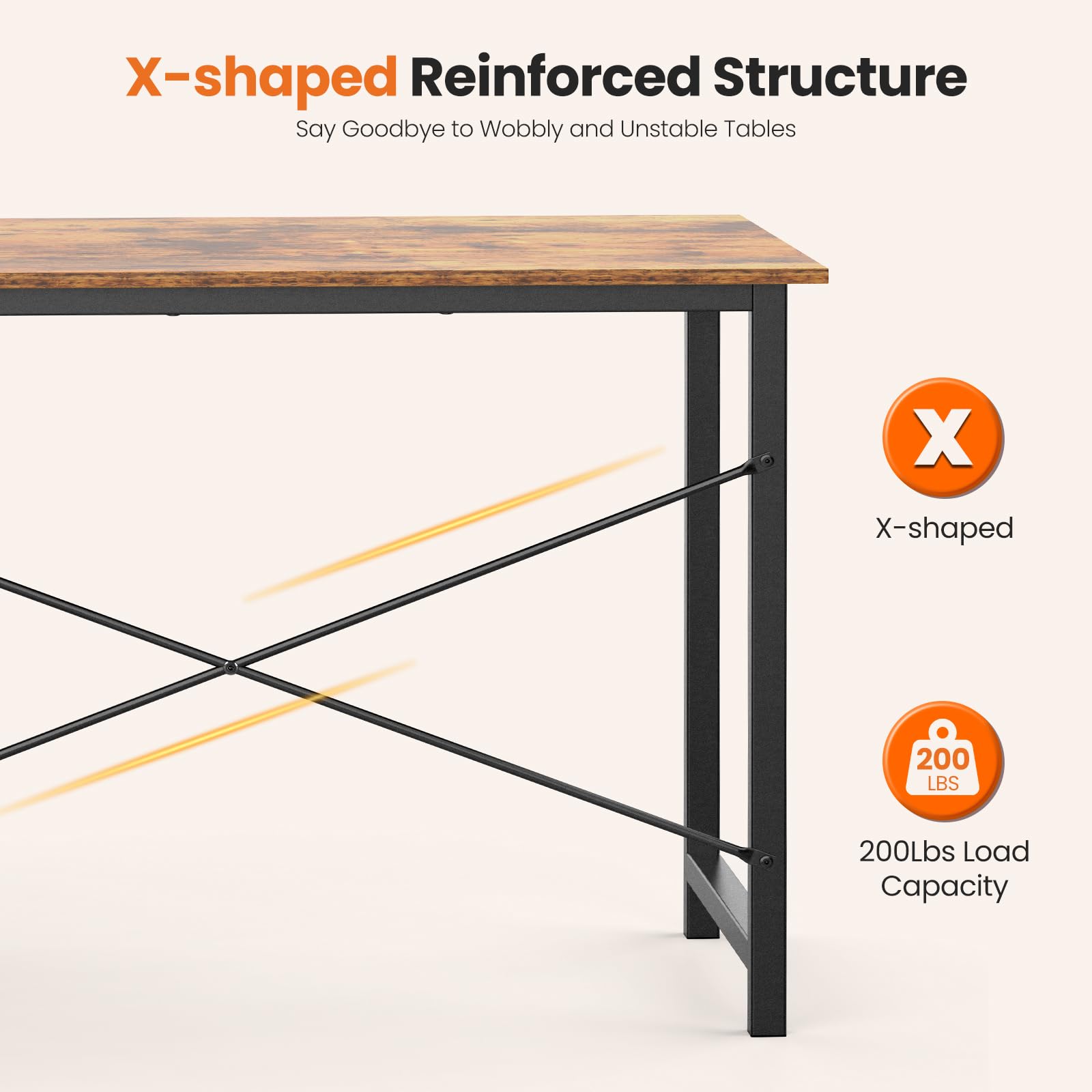 Sweetcrispy 47-Inch desk drawer on the left shows flexible setup.