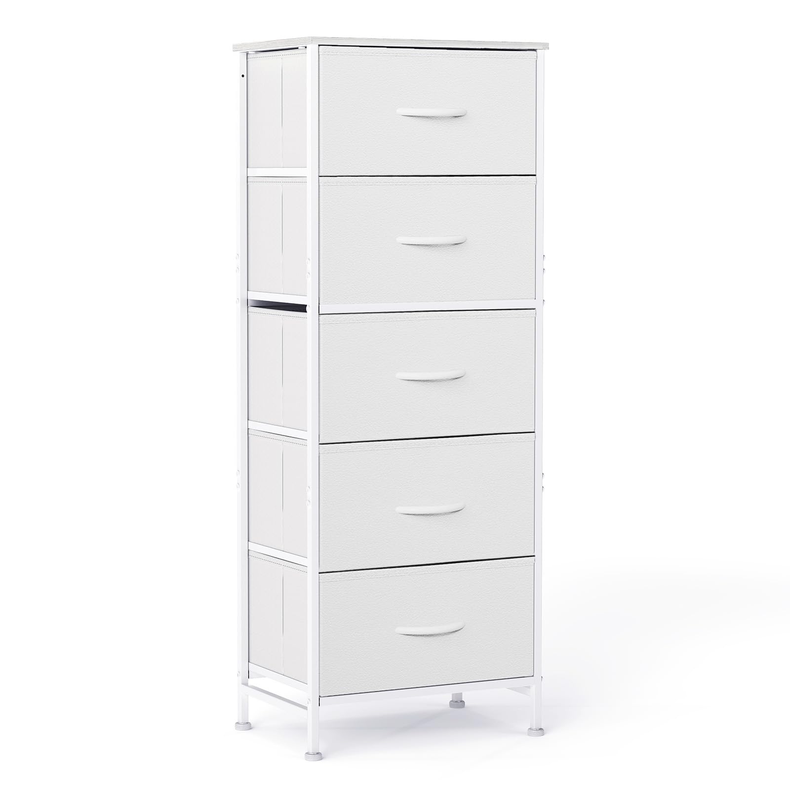 Sweetcrispy 5-drawer dresser top surface, sturdy wood for lamps and décor