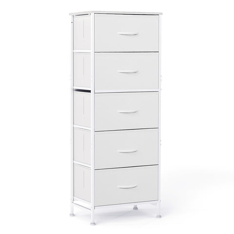 Sweetcrispy 5-drawer dresser top surface, sturdy wood for lamps and décor