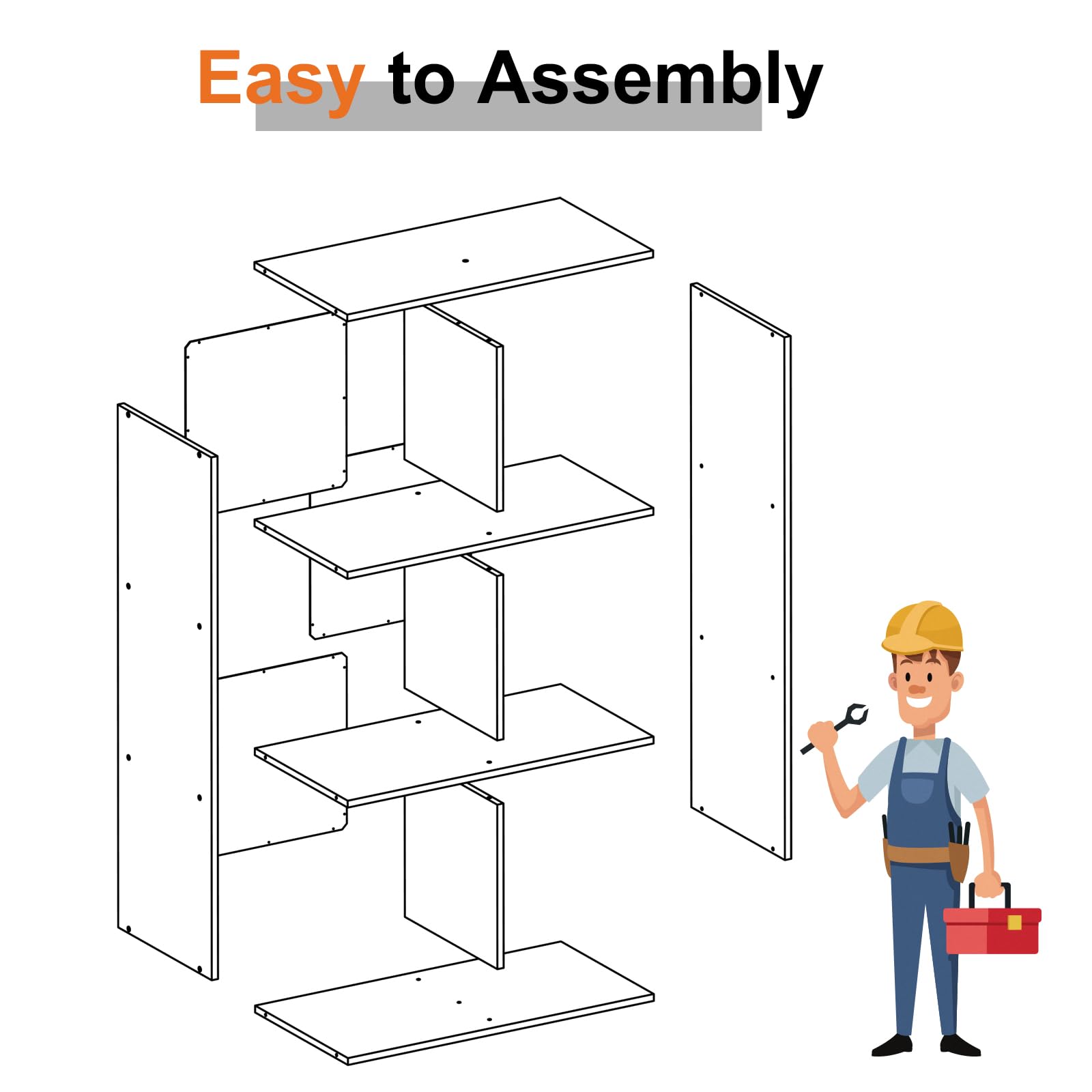 Sweetcrispy assembly kit included with anti-tip hardware for secure wall mounting