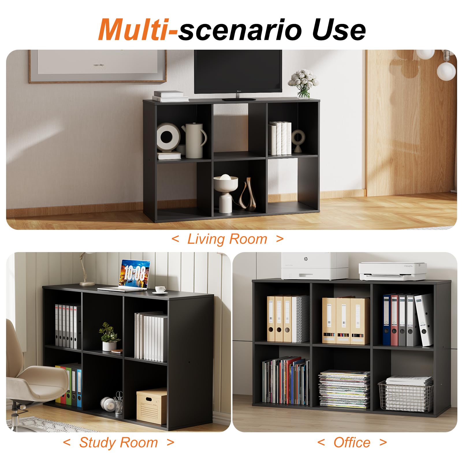 Sweetcrispy organizer with removable back panels for stability and clean cable management