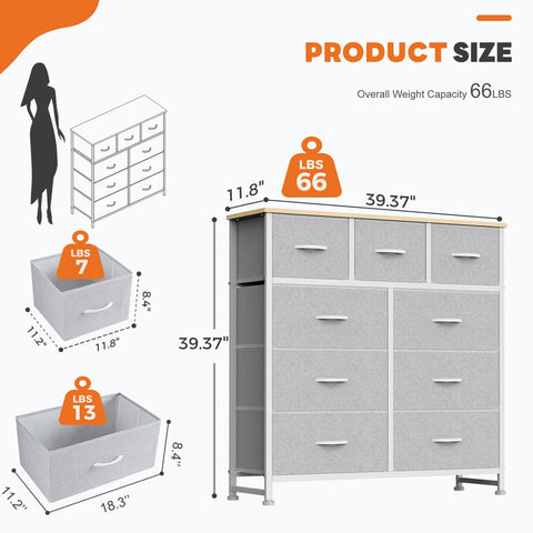 Roomy bottom drawer holds 12+ shirts for easy closet organization.