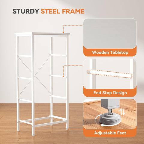 Sweetcrispy adjustable legs keep the nightstand level on uneven floors
