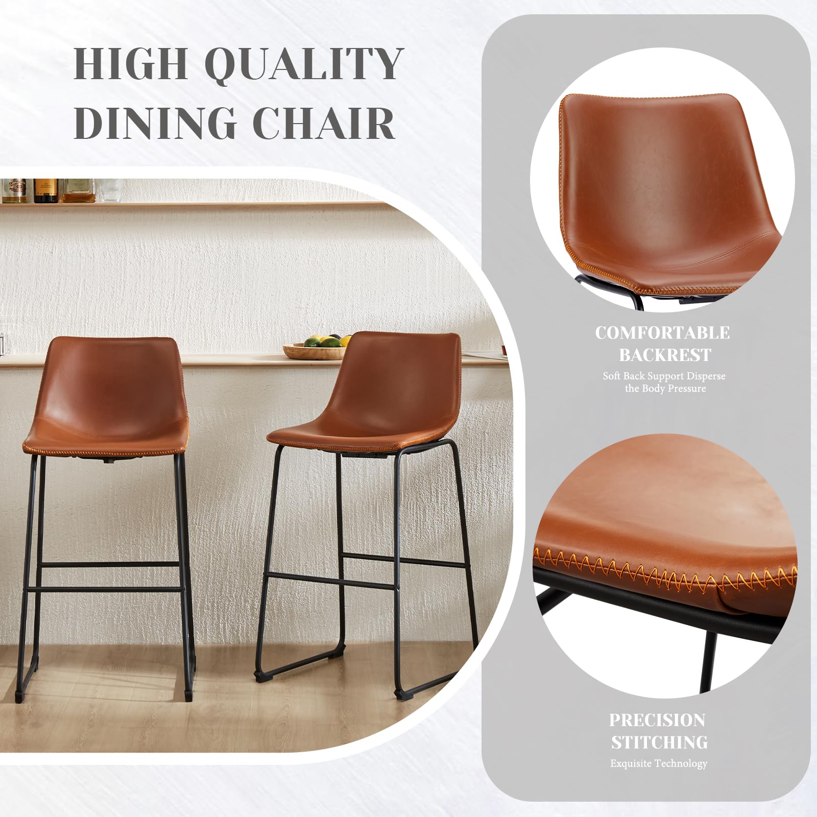 Sweetcrispy bar stool with versatile design for kitchen or café.