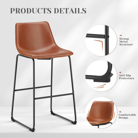 Sweetcrispy waterproof faux leather upholstery, easy cleaning after meals.