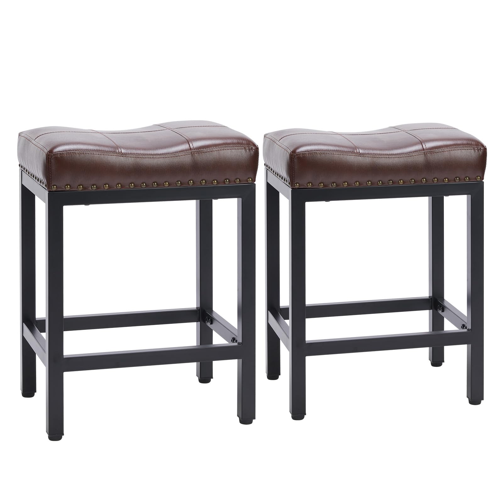 Sweetcrispy bar stools in brown finish complement warm interiors.