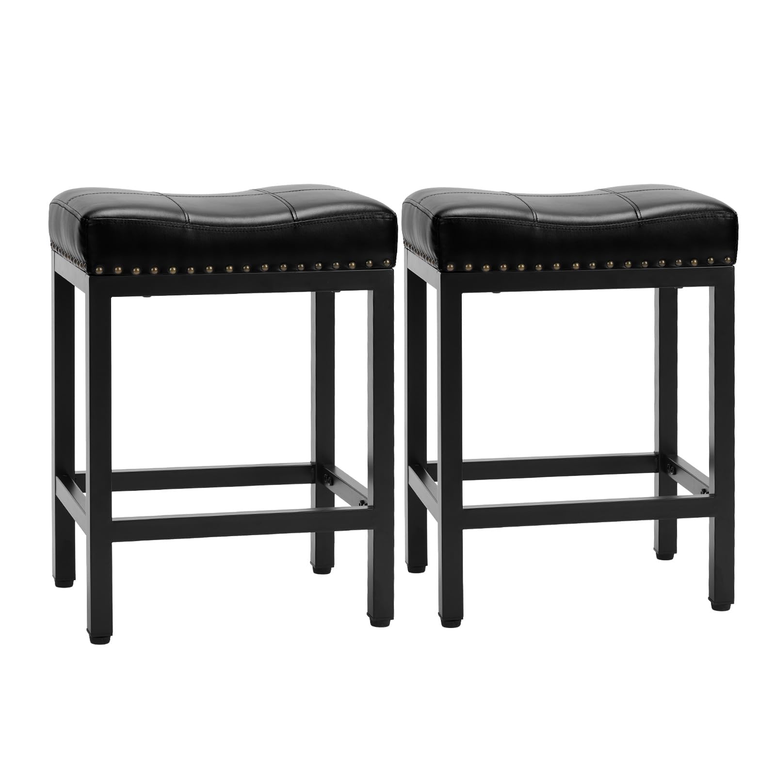 Sweetcrispy bar stools at kitchen island showing compact counter height fit