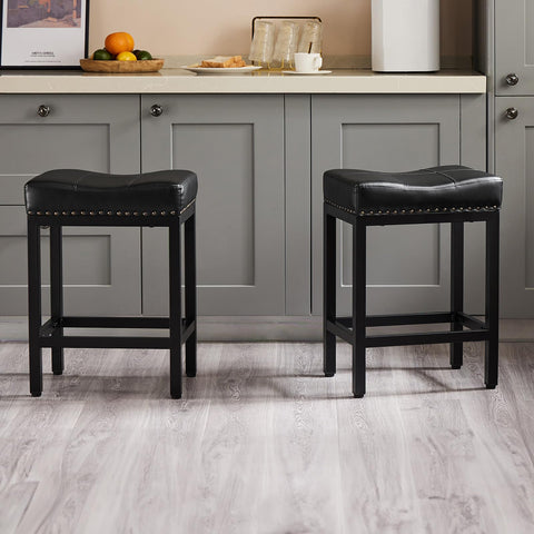 Sweetcrispy bar stools 24inch seat offering ergonomic comfort for prolonged seating