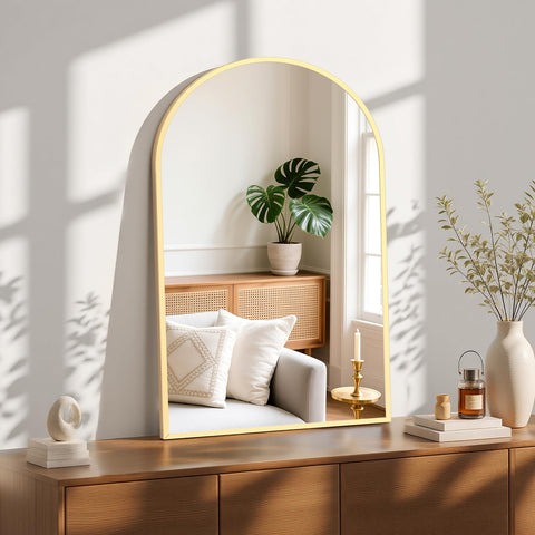 Sweetcrispy bedroom and entryway decor mirror adding vintage charm.