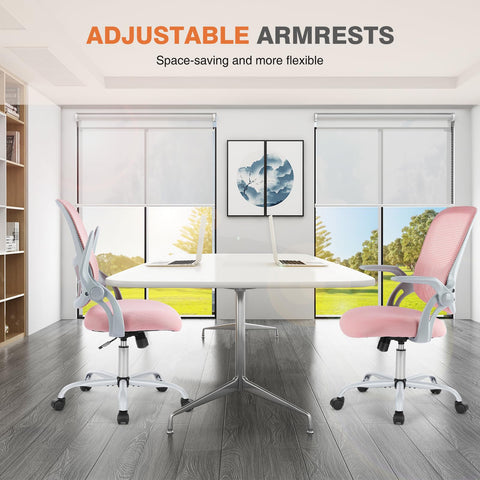 Sweetcrispy chair with flip-up armrests saves space when not in use.