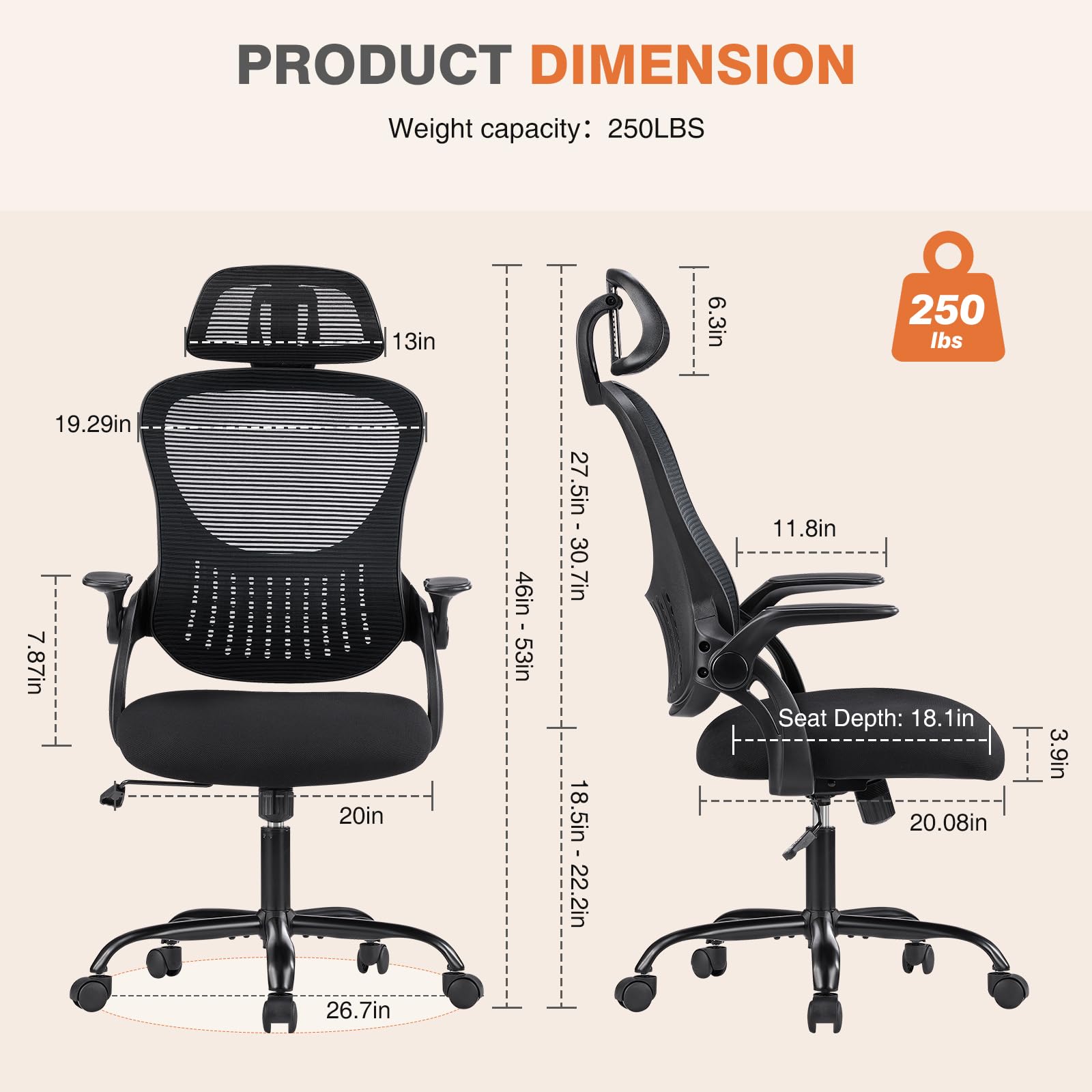 Sweetcrispy chair wheels enable smooth movement across rooms for flexible work.