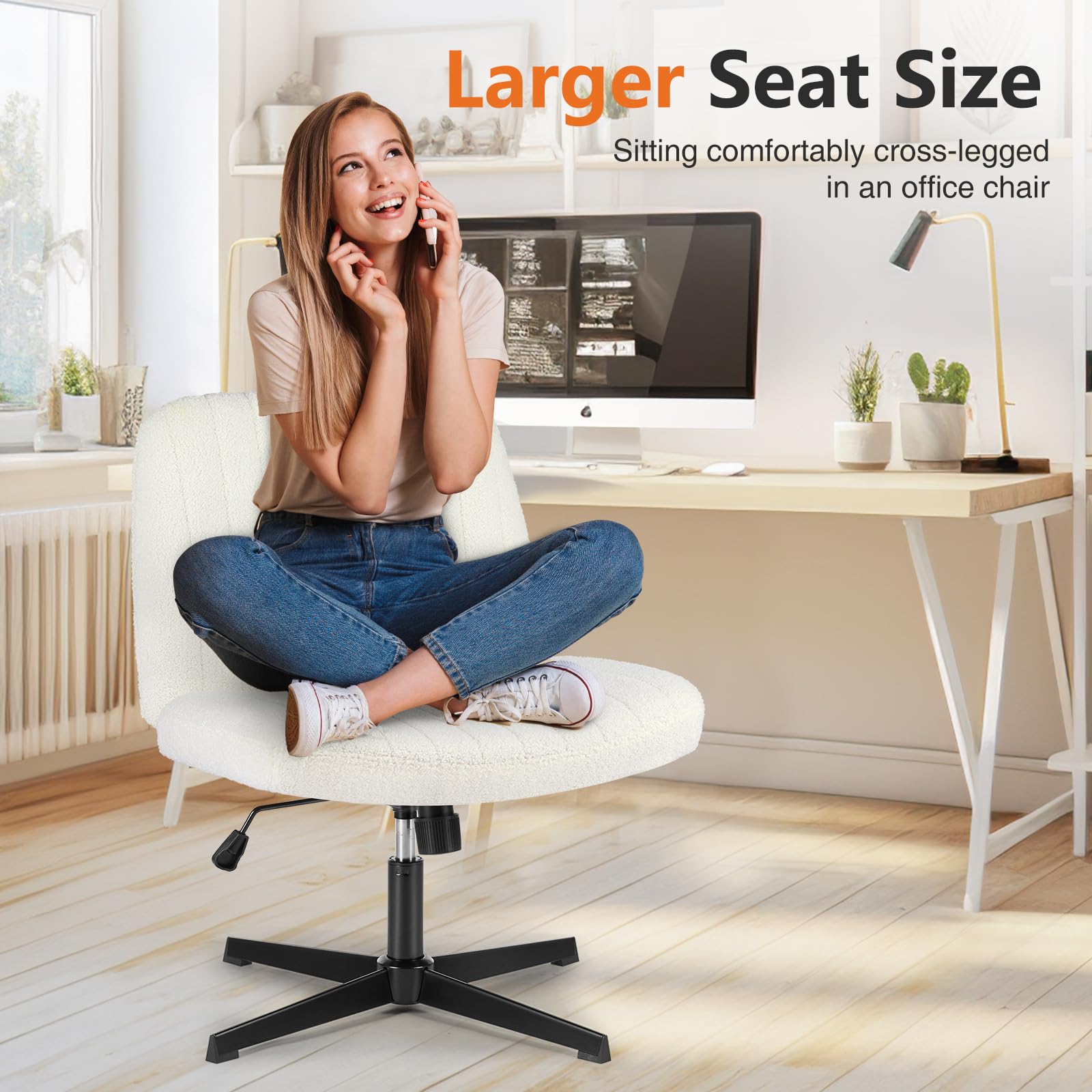 Sweetcrispy criss cross chair base stability with sturdy metal foundation