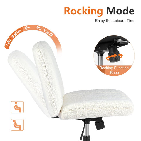 Sweetcrispy criss cross chair vanity setup highlighting armless versatility
