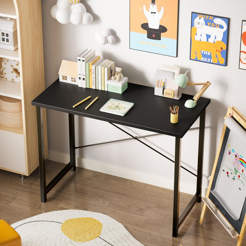 Sweetcrispy 40-inch desk ships with quick-assembly hardware for fast setup.
