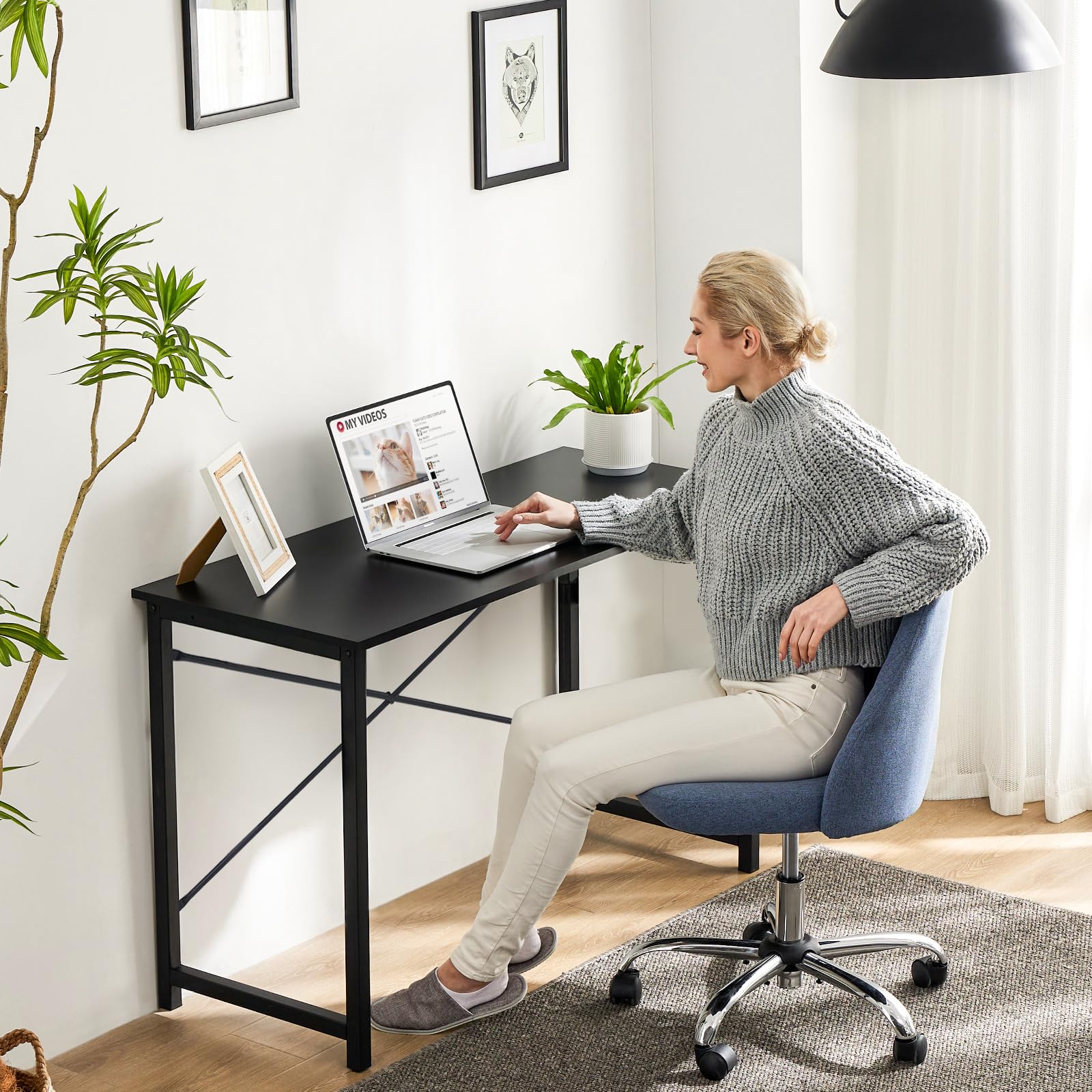 Sweetcrispy desk in modern room setup, minimalist and versatile.