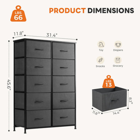 Sweetcrispy dresser anti-tip kit included for secure placement in home