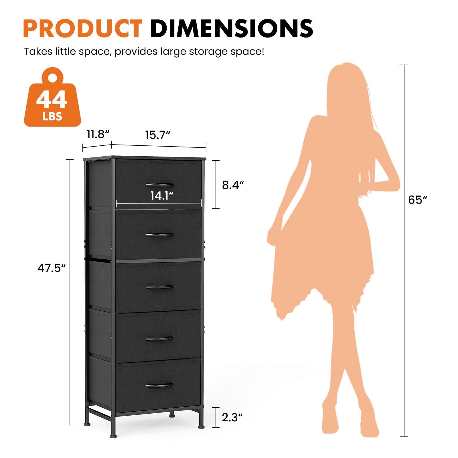 Sweetcrispy black dresser in hallway demonstrates versatile organization.