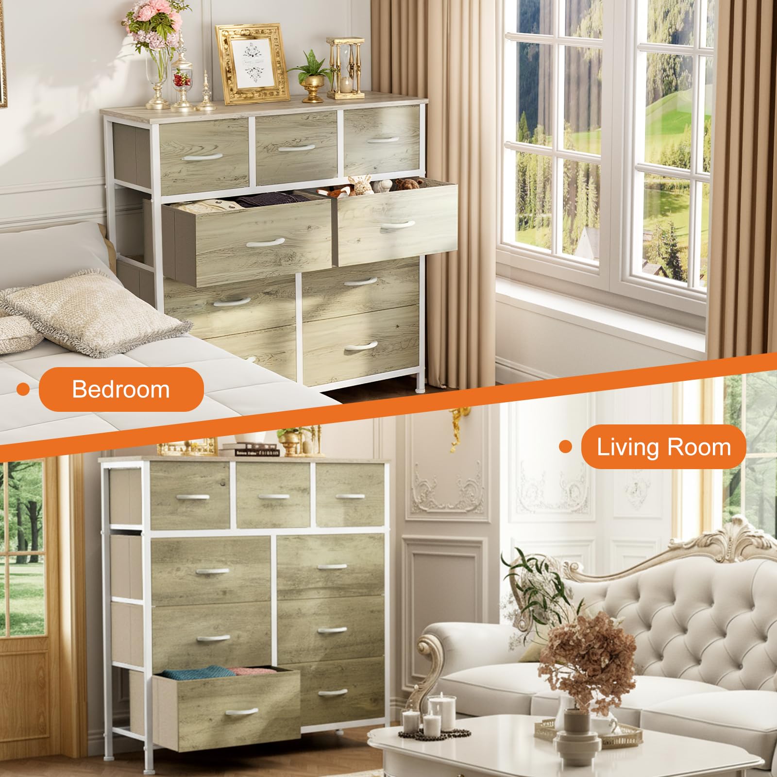 Sweetcrispy dresser ships with easy assembly tools and instructions.