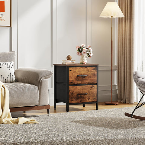 Sweetcrispy easy-assembly nightstand with included tools and instructions.
