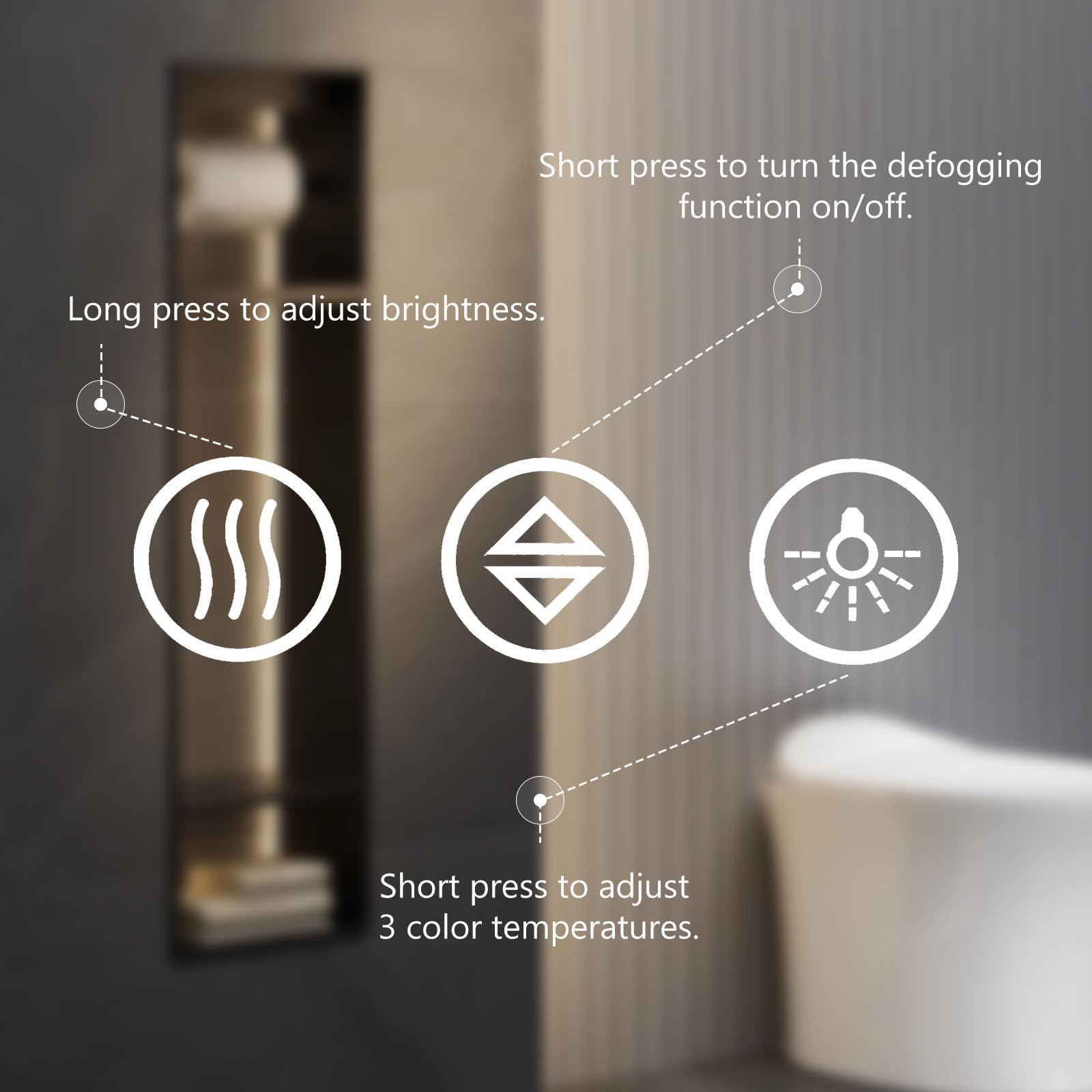 Sweetcrispy energy-efficient LED lighting reduces power use while brightening reflections.