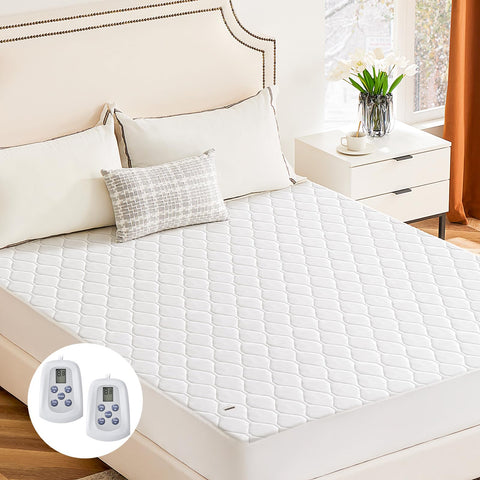 Sweetcrispy heated mattress pad queen-size top view showing cozy warmth and comfort