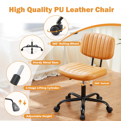 Sweetcrispy height-adjustable 360-swivel chair for personalized desk setup