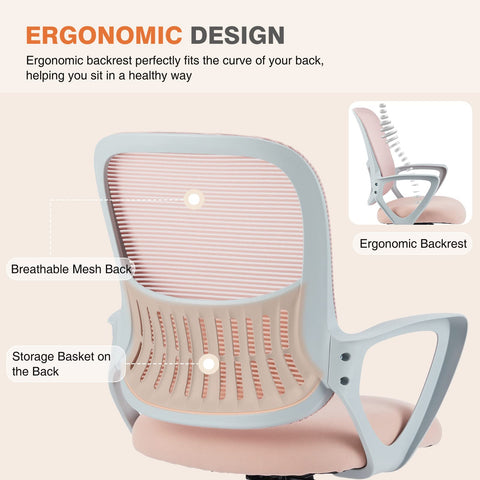 Sweetcrispy lumbar-support feature shown from side promotes natural spine alignment