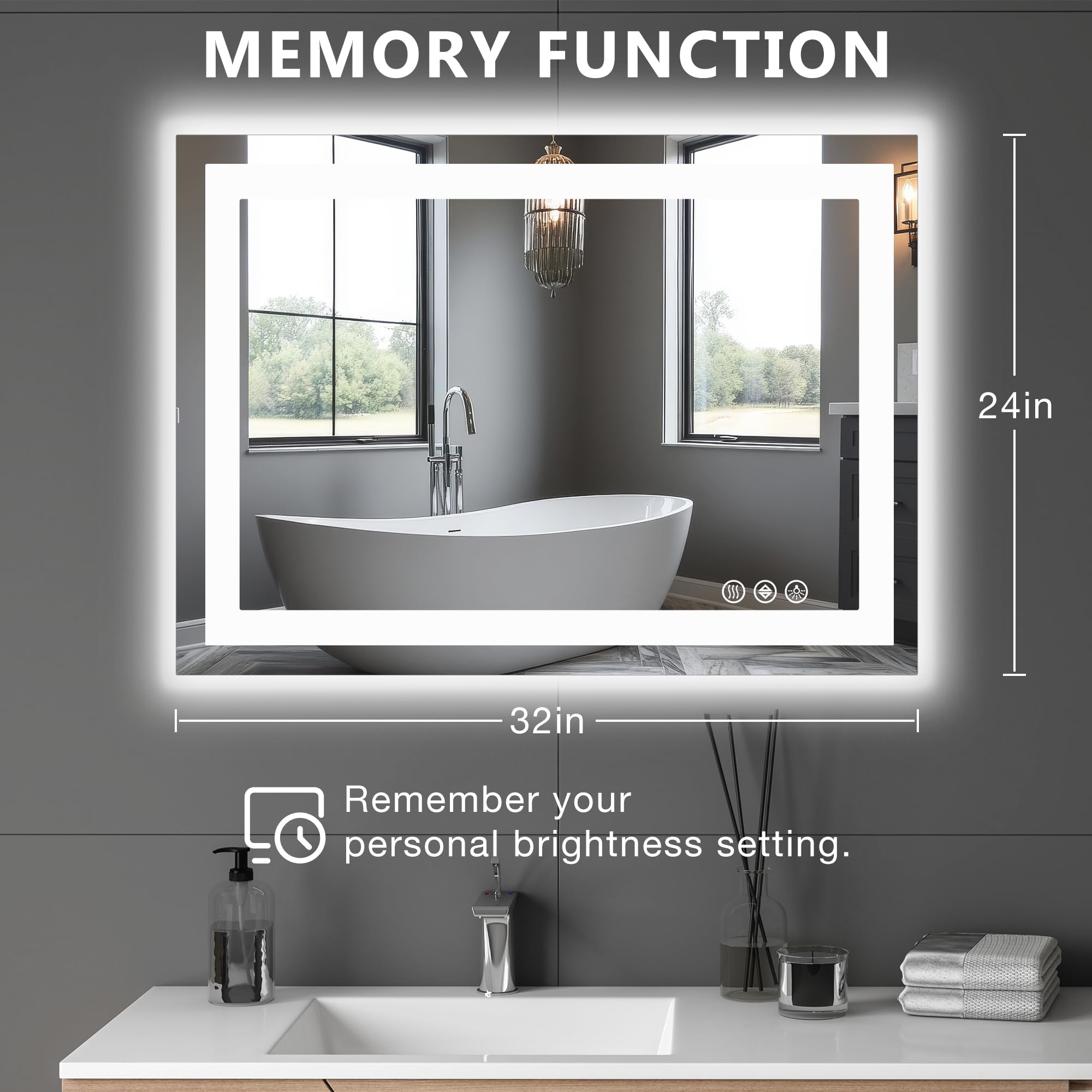 Sweetcrispy memory function recalls last lighting setting for convenience.