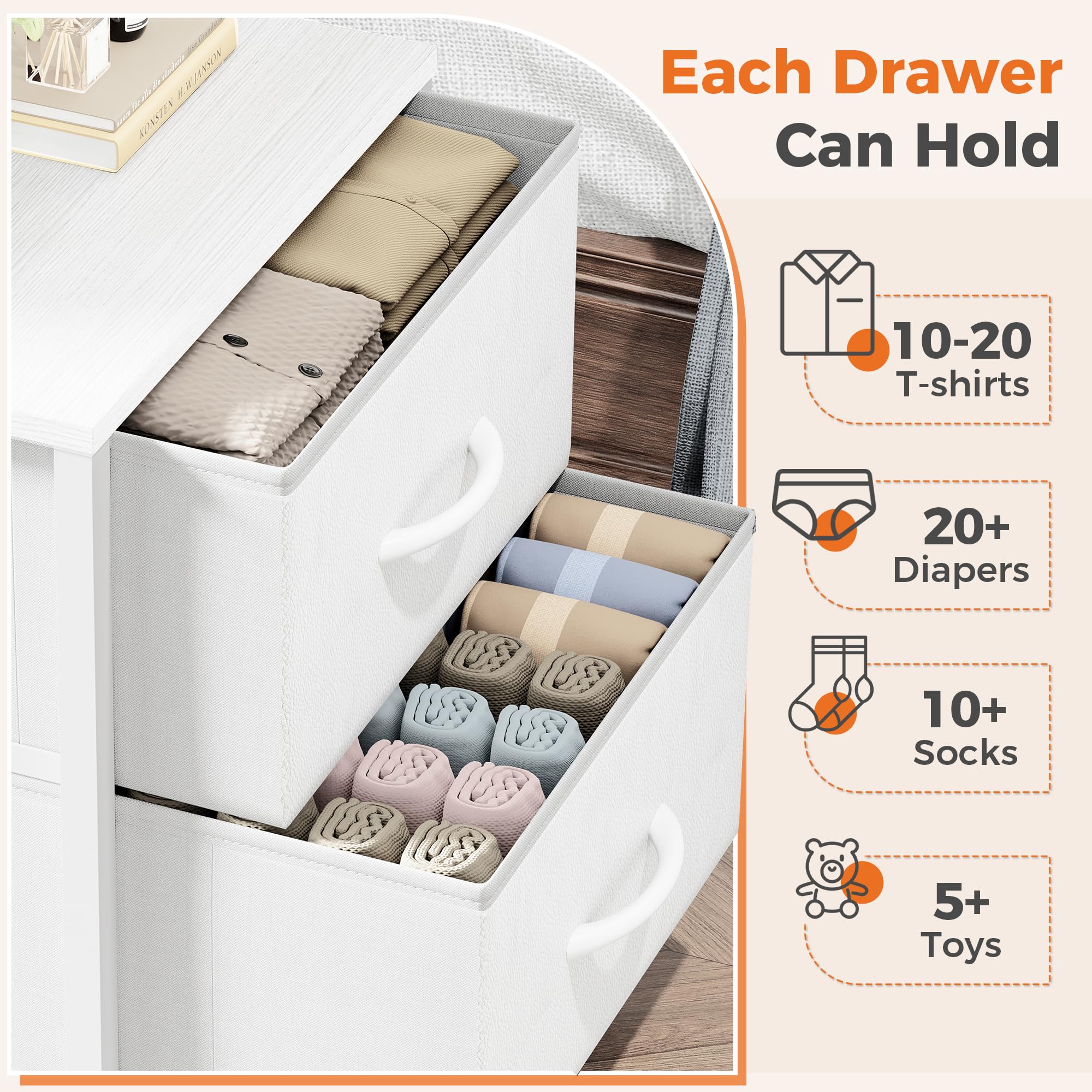 Adjustable legs on the Sweetcrispy nightstand ensure a stable setup on uneven floors.