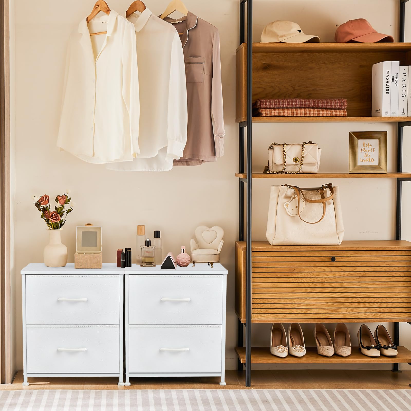 Sweetcrispy nightstand fits bedrooms, dorms, and offices for compact organization.