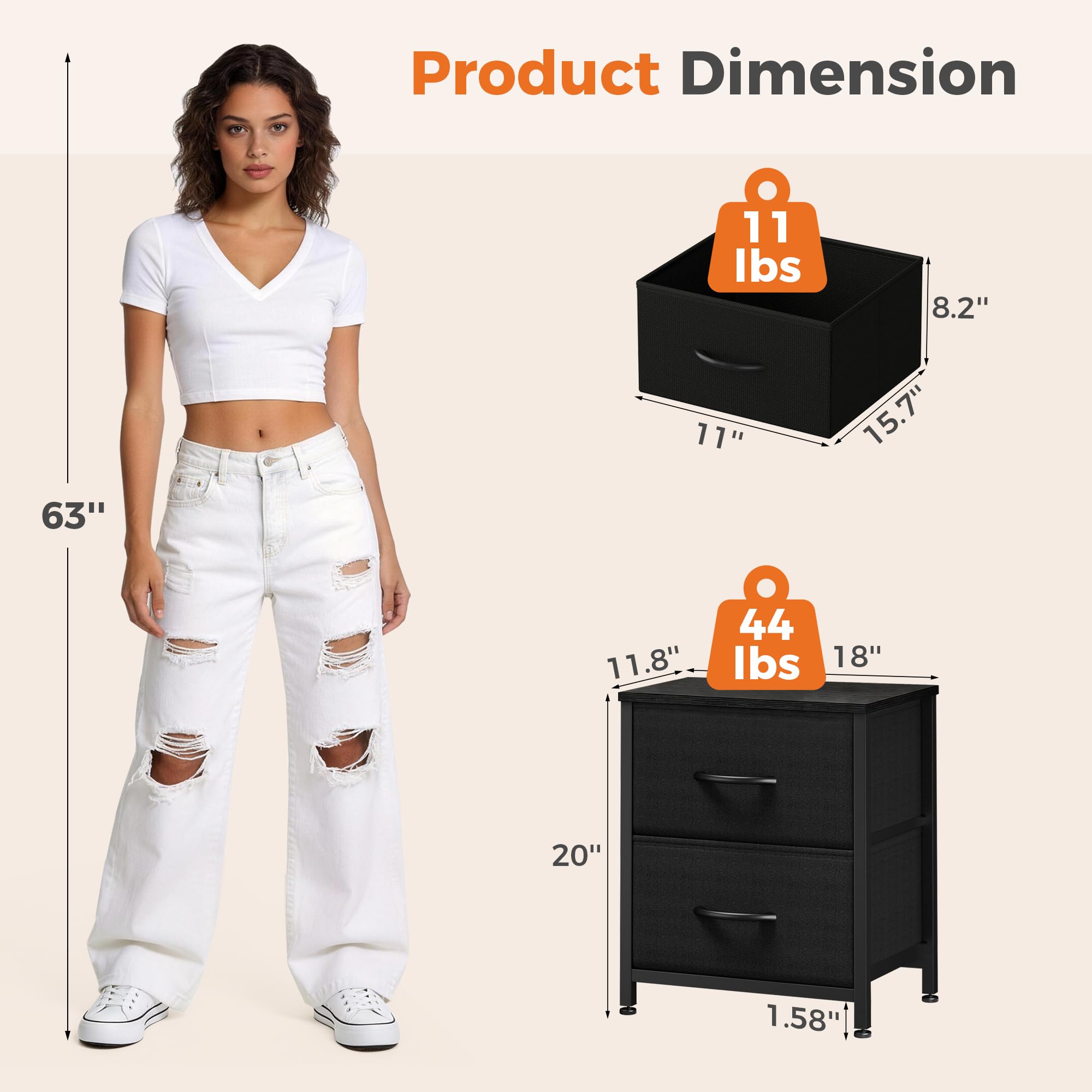 Includes tools and instructions for quick, straightforward assembly.