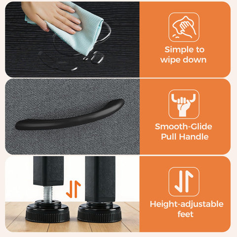 Sweetcrispy nightstand easy assembly with included tools and instructions