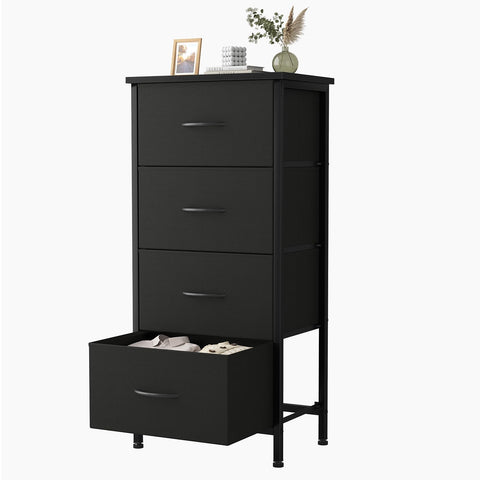 Sweetcrispy nightstand with wooden top offers a sturdy bedside surface for nighttime essentials